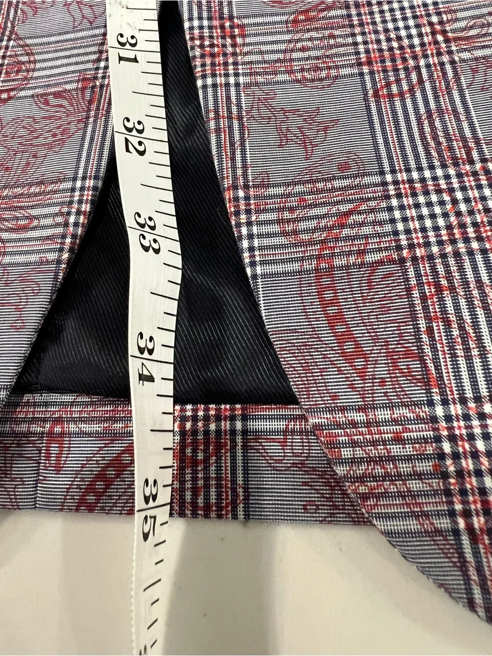 Linea Uomo Plaid Paisley Blazer Jacket – Size 54L